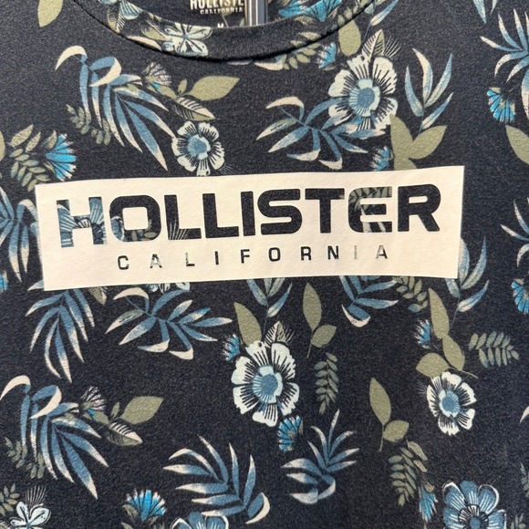 Hollister California Floral Print Graphic T-Shirt Men's Size M - Picture 2 of 4